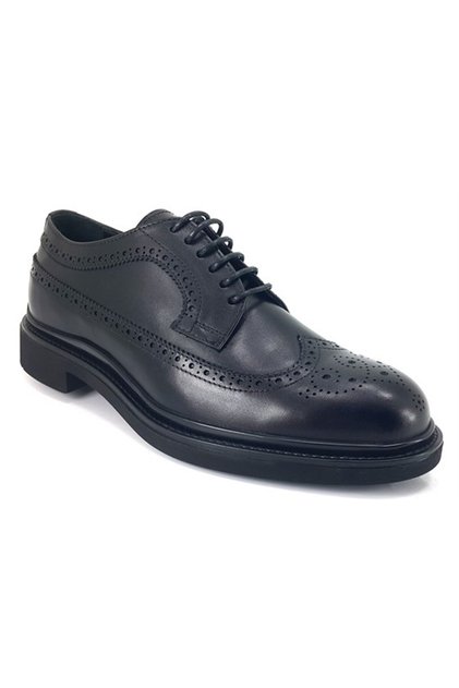 3814 Genuine Leather Casual Men's Shoes-Black