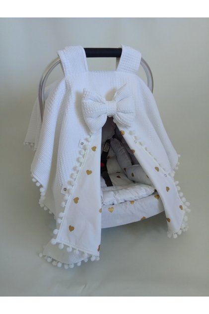 Reversible stroller cover, stroller cushion, stroller sheet.