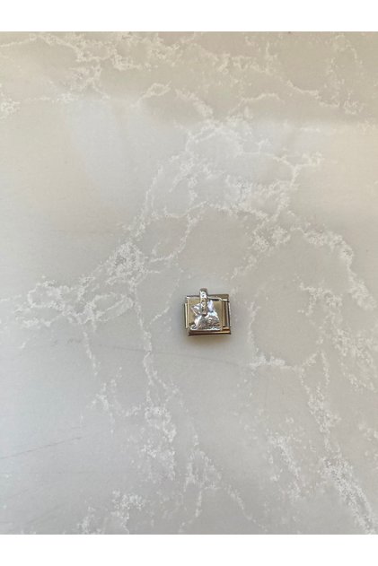 Paslanmaz Çelik Özel Seri Zirkon Taş İtalyan Charm