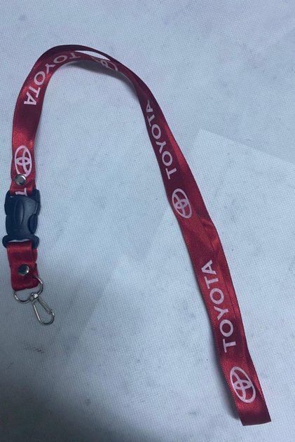 Vehicle Special Neck Lanyard Mirror Strap Toyota Red
