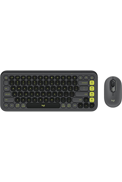 logitech Pop Icon Bluetooth Klavye & Mouse Seti Grafit (Türkçe Tuş
