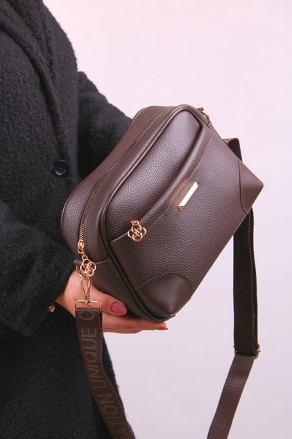 Large Size Wide Strap Crossbody Women's Shoulder Bag with 2 Compartments - Fashionable and Functional Design 27 * 20 cm