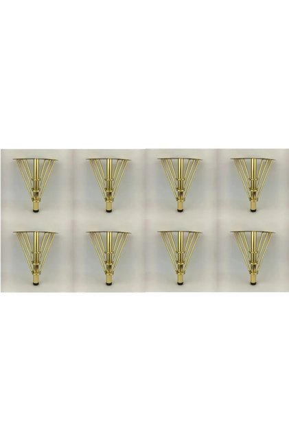 Venüs Model 15 CM Gold Metal Mobilya, Dolap, Koltuk, Tv Ünitesi Ayakları (8 ADET) Ayak