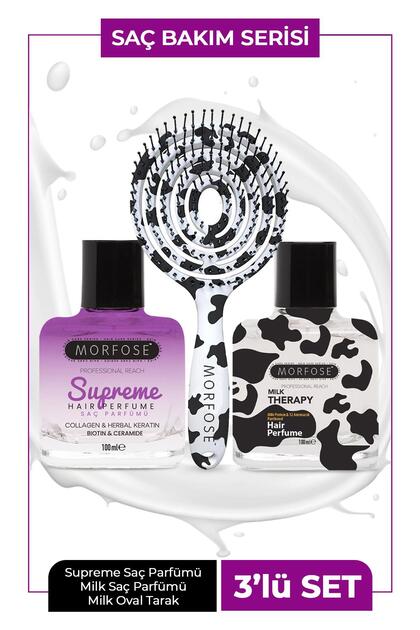 Morfose K-Milk Therapy + Supreme 3'lü Saç Bakım Seti - Fiyatı