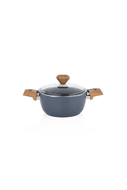Fiesta Ceramic Deep Pot 20 Cm-Black