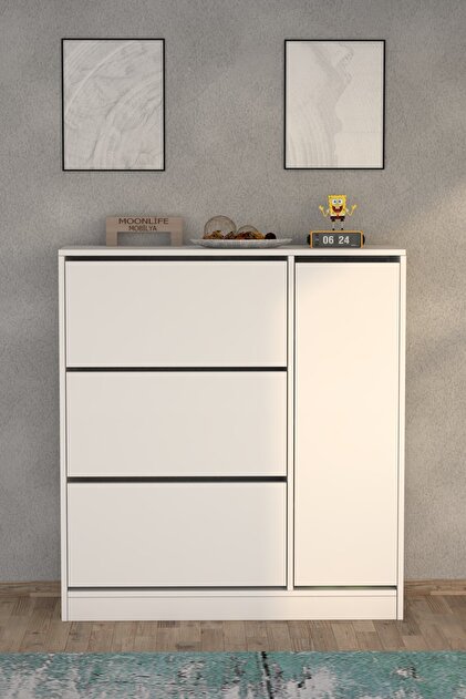 Skandi homeworks Vittoria 4 kapaklı Çok Amaçlı Dolap Kahve Köşesi