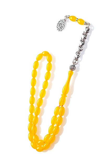 Diyarbakır Handwork Baby Cut Clamping Amber Prayer Beads