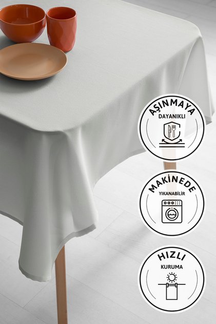 Nayra Linen Tablecloth 160X220 - Cream