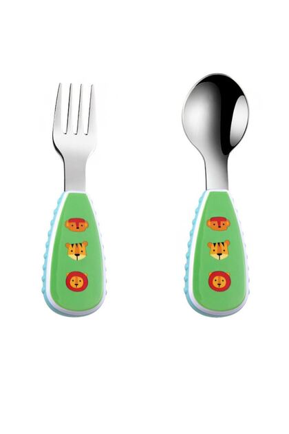304 Steel Baby Spoon and Fork Set Cin957