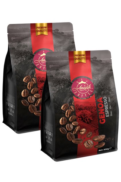 قهوة جينوا إسبريسو | 2×500 جرام | طعم عطري وكريمة غنية
