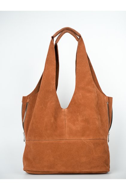 Suede Leather Women's Shoulder Bag - Puppy Bag