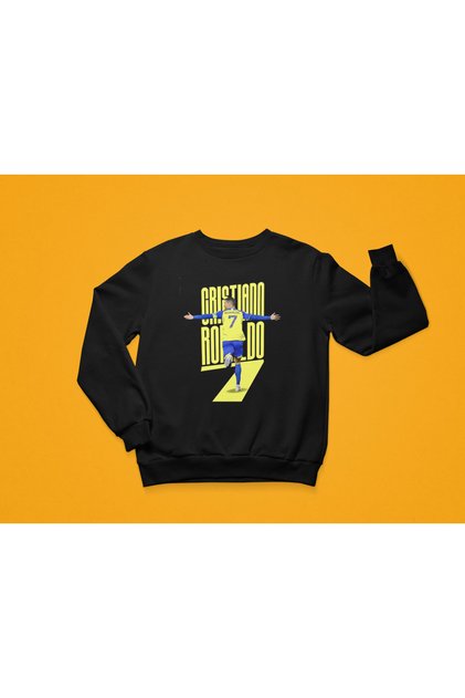 Stil-X Cristiano Ronaldo Printed 3 Yarn Fleece Crewneck Boys and Youth T-Shirt