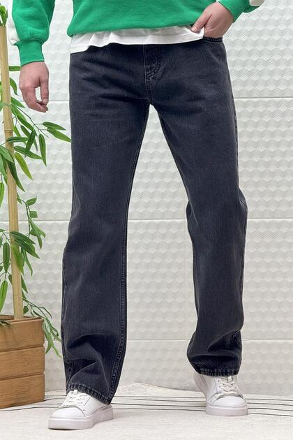 Erkek Beli Lastikli Rahat Kullanım Baggy Kot Pantolon