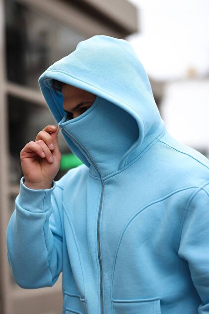 tetramoda Unisex Kar Maskeli Ninja Şardonlu 3 iplik Sweatshirt