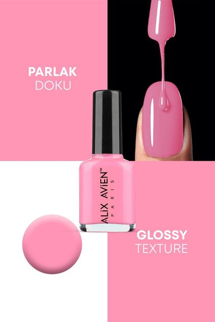 Pembe Oje 60 - Yüksek Pigmentli Uzun Süreli Kalıcılık Hızlı Kuruma - Nail Lacquer 60