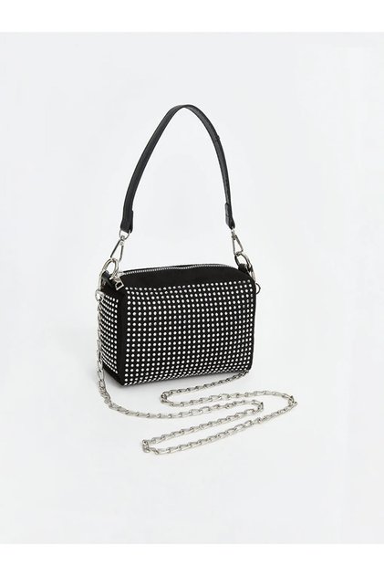 Lcw Accessories Women's Shoulder Bag with Grey Chain Detail