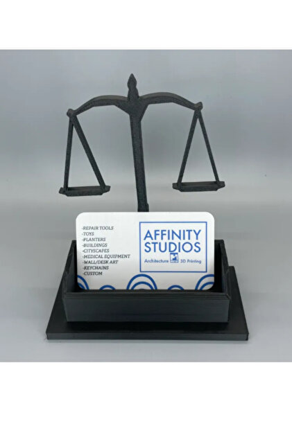 Lawyer's "Scales of Justice" Business Card Holder