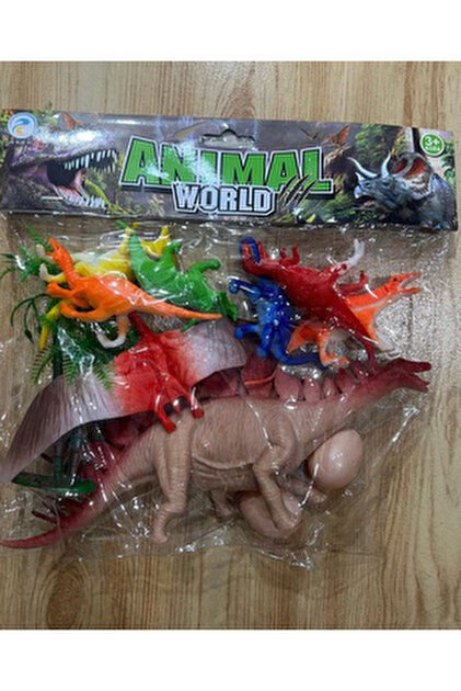 Vardem Kutulu 12 Parça Hayvan Seti, Dinazor Hayvanları Seti T-rex