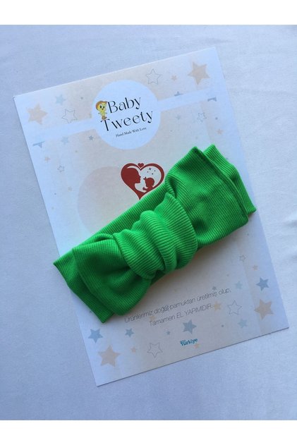 Handmade Ribbed Baby Girl Bandana