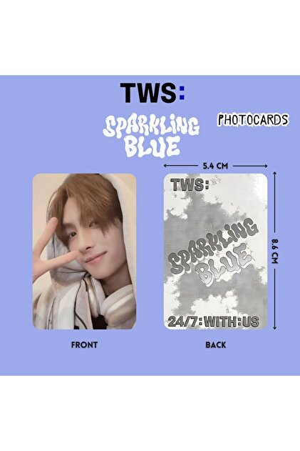 Kpop Dünyasi TWS '' Sparkling Blue '' Photocards Set 1 - Fiyatı