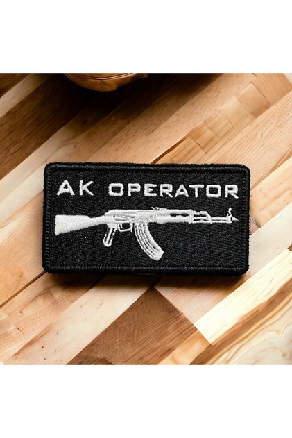 Ak Operator Peçi Arması Patch Nakış 8 X 4 Cm