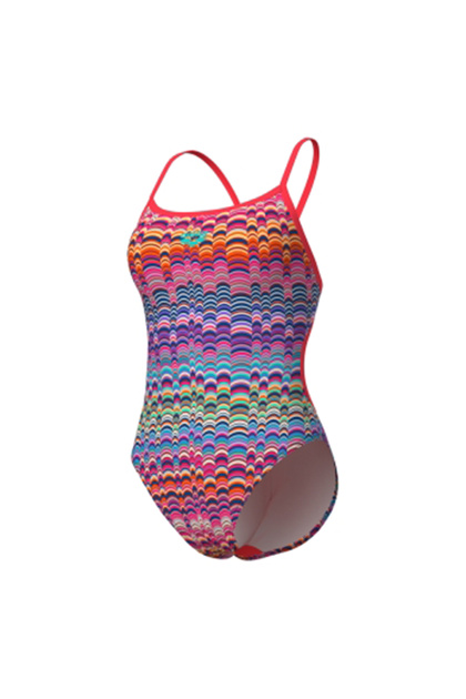 Ondulation Swimsuit Lace Back Kadın Mor Yüzücü Mayosu 008155194