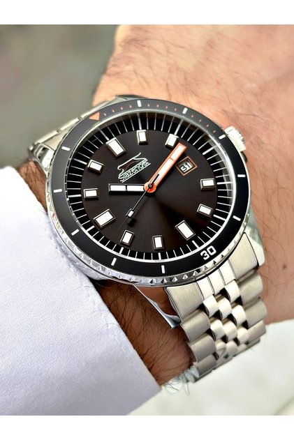 Custom Design 5 Atm Waterproof Steel Band Men's Wrist Watch 2205