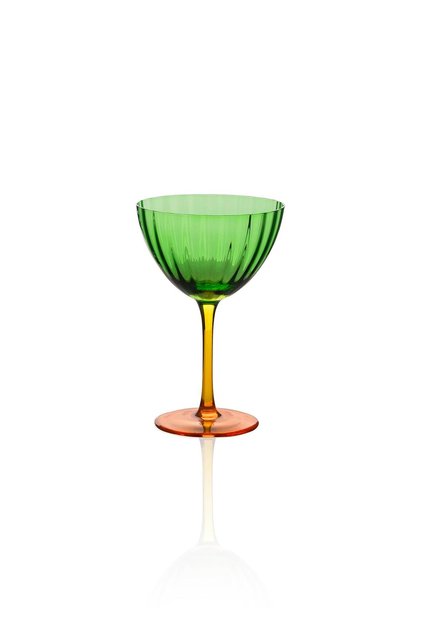 Green 240 ml Glass Ice Cream Bowl