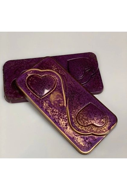 Polycarbonate Heart Tablet Chocolate Mold 95 Gr | Cm-3846