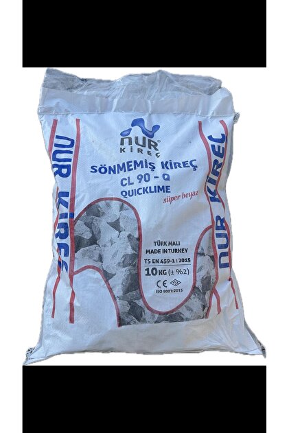 Sönmemiş Saf Taş Topak Kireç 10 Kg