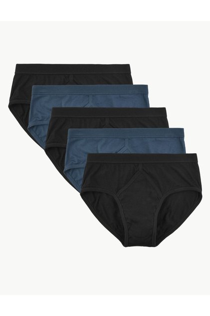 Saf Pamuklu 5'li Brief Külot Seti