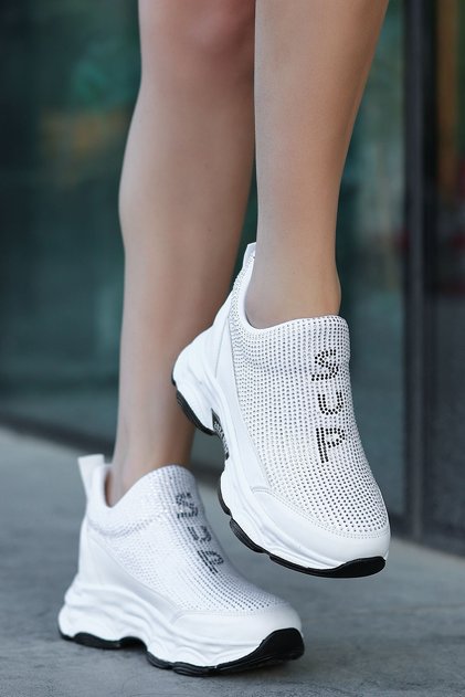 Frm-3009 White Hidden Heel Sports
