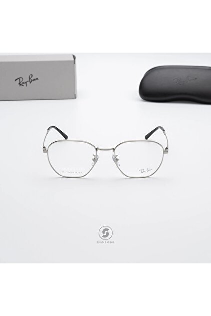 Ray-Ban Mor Optik Rx8777d 1002 Titanium 53-19-145 Premium Mavi