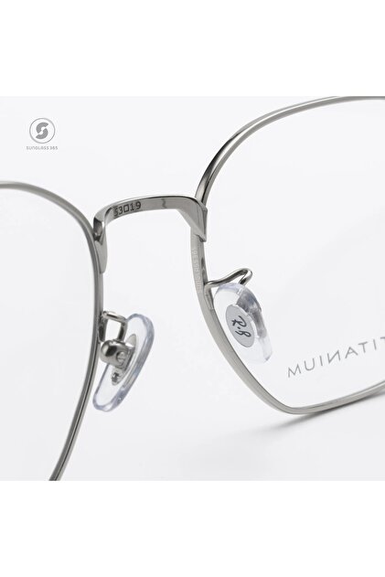 Ray-Ban Mor Optik Rx8777d 1002 Titanium 53-19-145 Premium Mavi