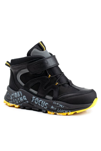 Children's Black Color New Season Boots Winter Kids Boots Trekking Unisex & Bootie
