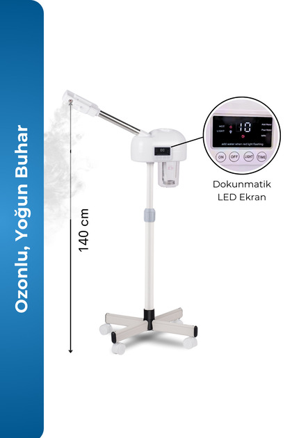 ☀️MEDISHINE+ UV WHITE SPECİAL 4 YOU Point YM-219 Ayaklı Profesyonel Sıcak Soğuk Buhar