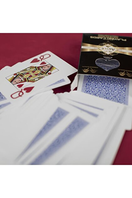MSMETICARET Artex Jumbo %100 Plastik Poker Iskambil Casino Biriç