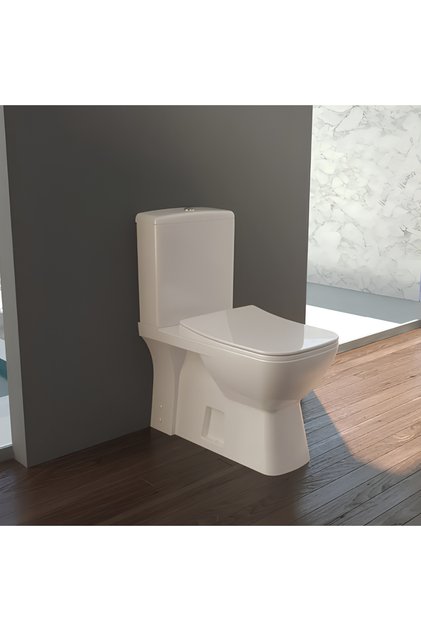 Duru Kanalsız Duvara Sıfır Klozet Set003003, Yavaş Kapak