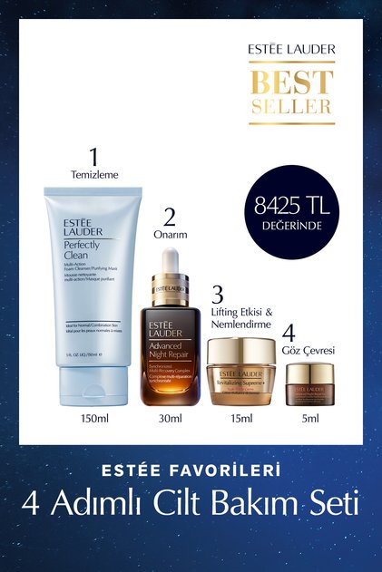 Pore ​​Cleansing with Hyaluronic Acid Content, Dark Circle Removal 4-Step Skin Care Set