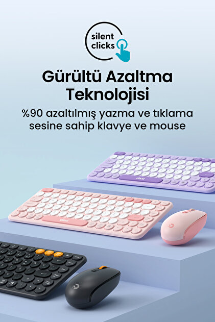 Daxi MK350 Creator Pro Combo Sessiz 3 Kanallı Bluetooth + 2.4G