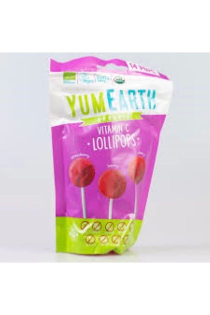 Organıc Lollipops Vitamin C Gluten Free 14 Pops 87 gr