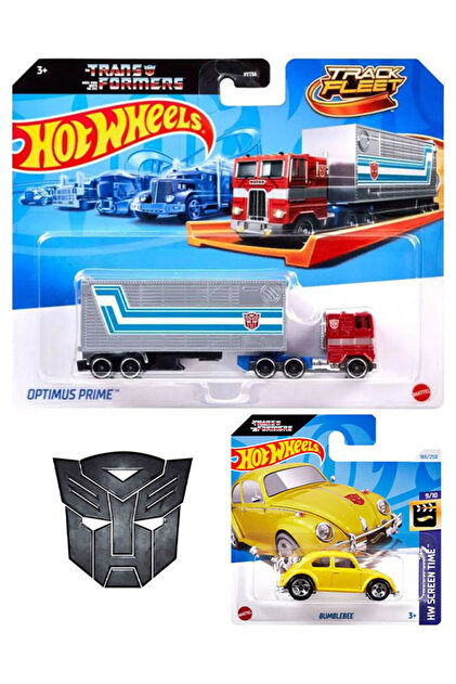 HOT WHEELS 2 Araç Transformers Set - Optimus Prime & Bumblebee (1