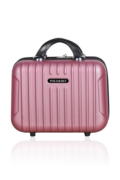 Class Model Dusty Rose Color Abs Makeup Bag Hand Luggage