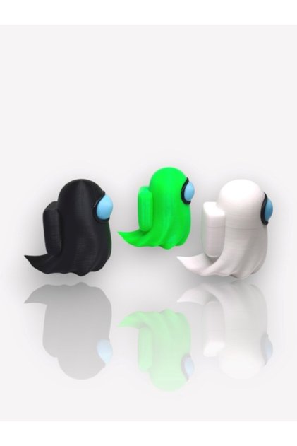 Among Us Ghost Oyuncak tek parça gövde, kaliteli baskı 6 cm
