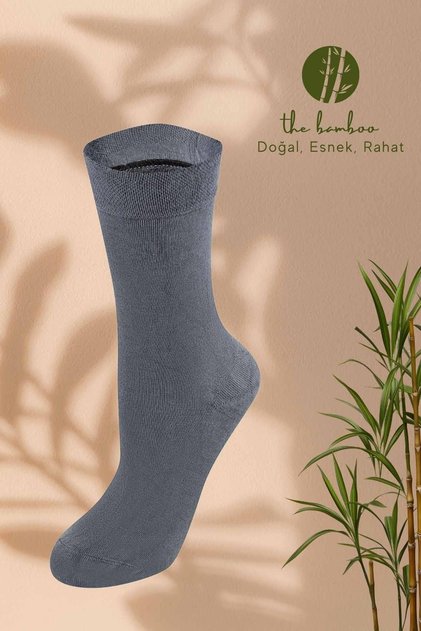 Weweus Anthracite Women's Natural Bamboo Winter Socks 942