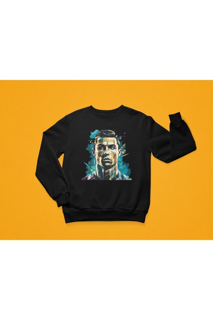 Stil-X Cristiano Ronaldo Printed 3 Yarn Fleece Crewneck Boys and Youth T-Shirt