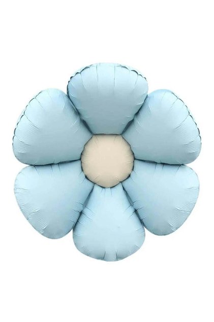 Retro Daisy Pastel Foil Balloon Blue 60 cm