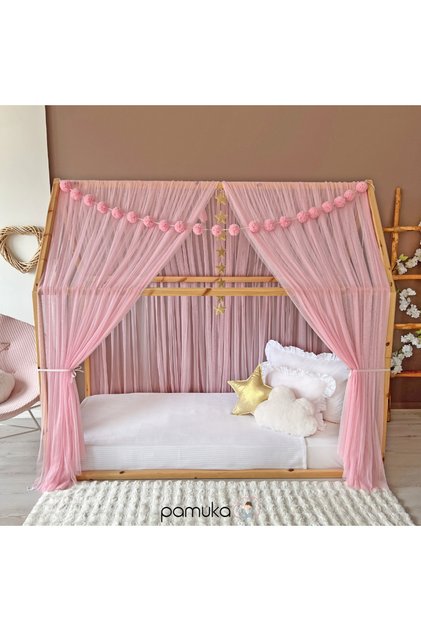 Montessori Tül Cibinlik Iki Parça Pink (TÜM EBATLAR)