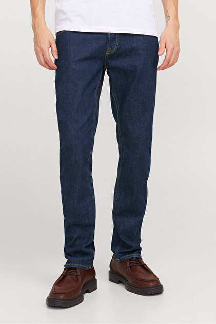 Jack & Jones Erkek Jjıglenn Düşük Bel Slim Fit Jean Pantolon