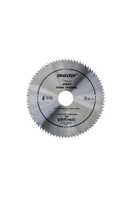 530940 Ahşap Daire Testere Bıçağı 115 mm 80 Diş (Elmassız)